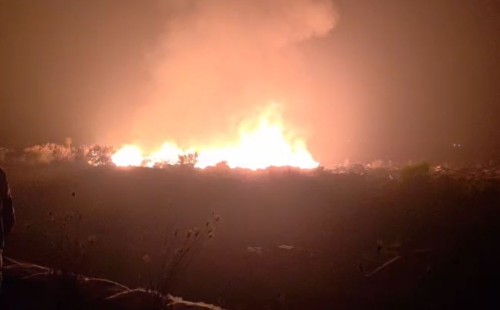 মাতারবাড়ী কয়লাভিত্তিক বিদ্যুৎ কেন্দ্র এলাকায় আগুন